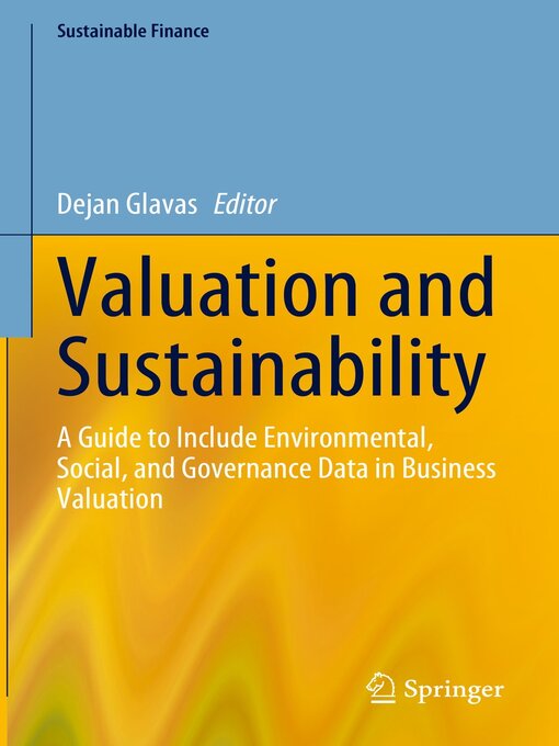 Title details for Valuation and Sustainability by Dejan Glavas - Wait list